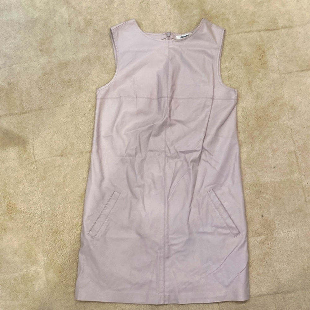 Faux leather pink/lilac dress